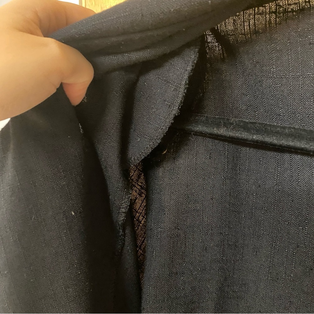 Vintage Aparenza Blazer Jacket Black w/ Pockets Office Simple Minimalist Staple - Picture 10 of 11